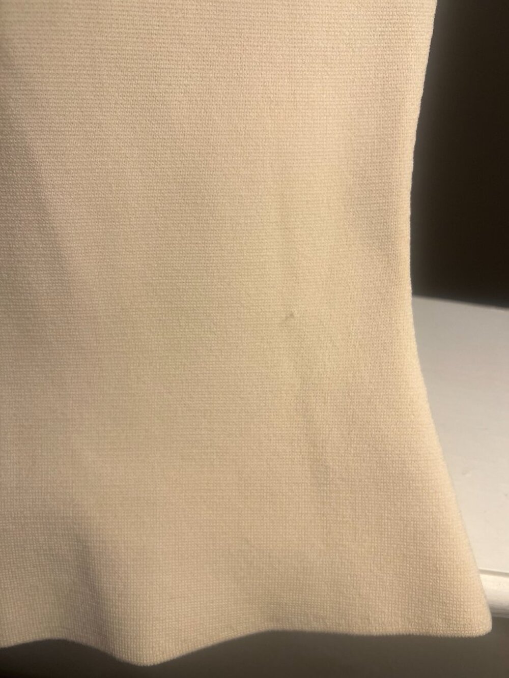 EAVES Marlisse Structured Knit Tank Cream Size Small - Picture 4 of 8